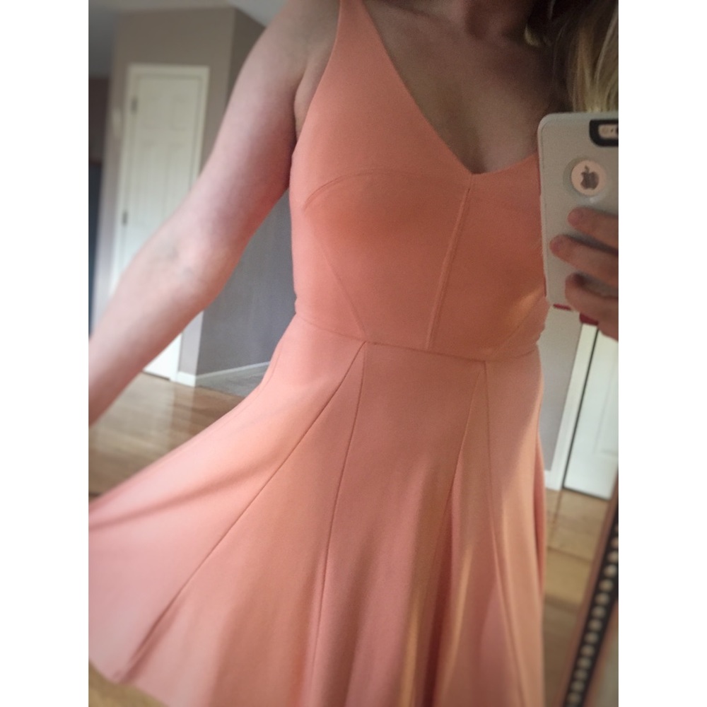 ABS by Allen Schwartz peach mini dress